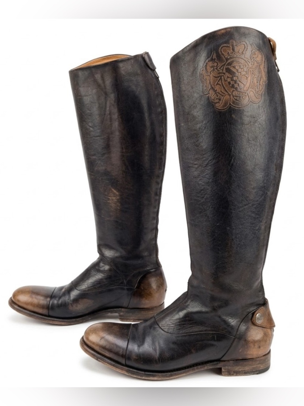 Alberto Fasciani Leather Riding Boots Sz 38.5 (US 8)